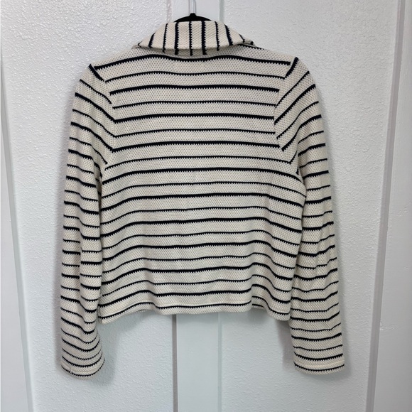 Madewell Navy and Cream Striped Knit - Picture 9 of 16